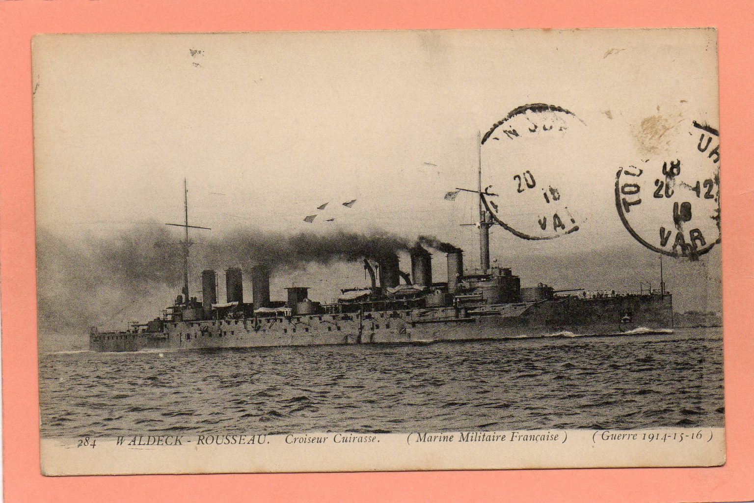 284 Marine Militaire Française Guerre 1914 15 16 Waldeck