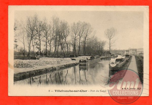 dept 41 - 8 - VILLEFRANChE-sur-CHER - Port du Canal
