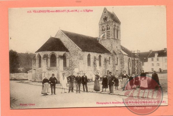 dept 77 - 213 - VILLENEUVE-SUR-BELLOT - L'Eglise