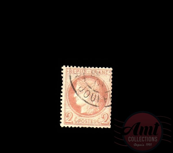 1872 - 2c. - Emission du type Cérès dentelé, IIIème République - France Oblitéré - date d'émission:  mai. 1872