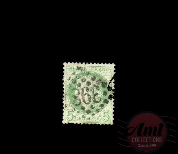 1872 - 5c. - Emission du type Cérès dentelé, IIIème République - France Oblitéré - date d'émission:  juin 1872