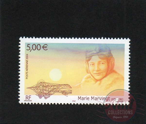 2004 - 5.00€ - Poste-Aérienne - Portrait de l'infirmière et assistante en chirurgie, avion