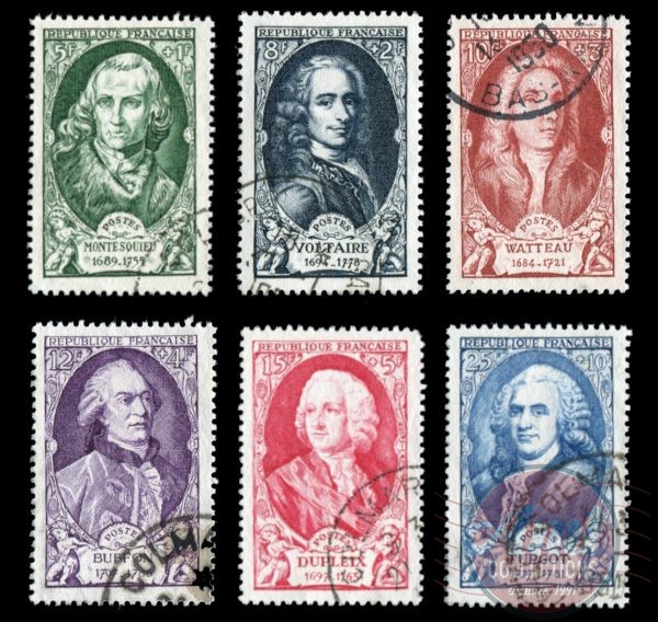 1949 - 5f.+1f - ... - Célébrités du XVIIIème siècle (I) - France Oblitéré