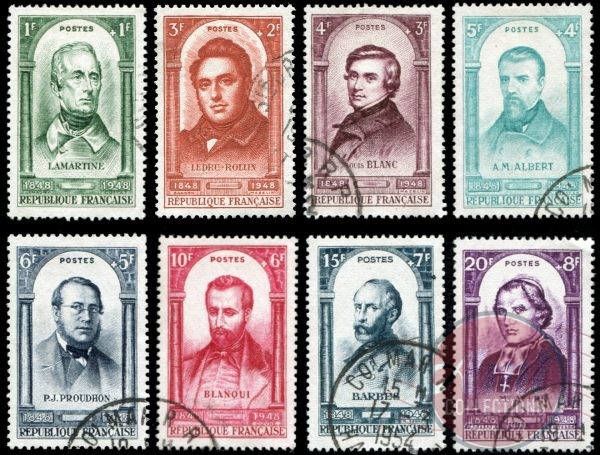 1948 - 1f.+1f -... - Centenaire de la Révolution de 1848. - France Oblitéré