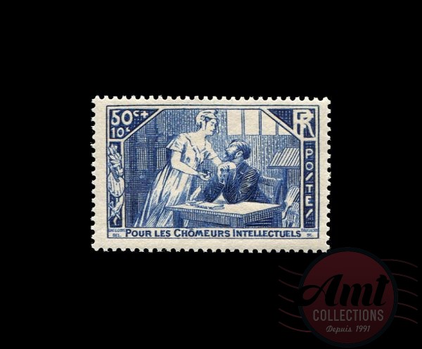 1935 - 50c.+10c - Au profit des chômeurs intellectuels - France Neuf