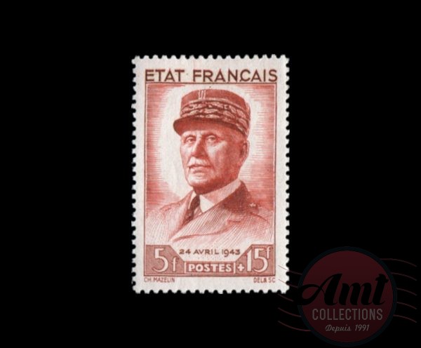 1943 - 5f.+15f - Au profit du Secours national, ("Travail, Famille, Patrie") - France Neuf