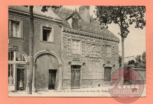dept 60 - 282 - BEAUVAIS - Façade de la Manufacture de Grès Ch. Gréber