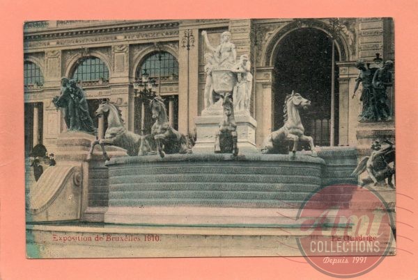 BELGIQUE - BRUXELLES - Exposition de Bruxelles 1910 - Le Quadrige