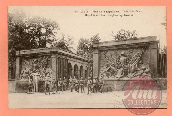 dept 57 - 39 - METZ - Place de la République - Caserne du Génie