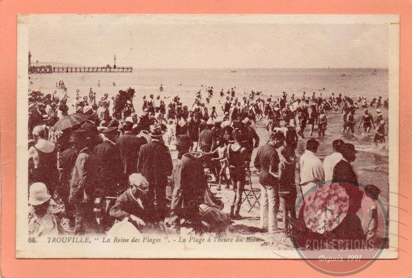 dept 14 - 66 - TROUVILLE - ''La Reine des Plage'' - La Plage à l'heure du Bain
