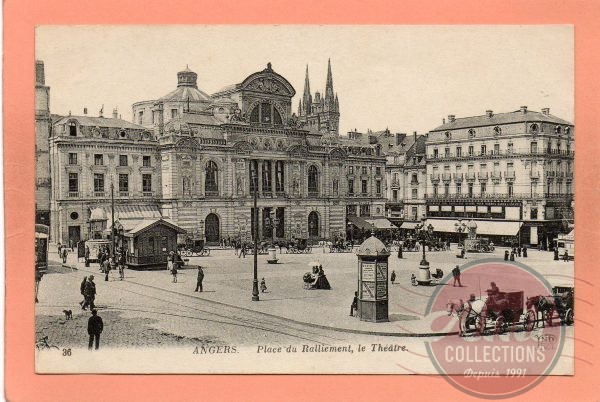 dept 49 - 36 - ANGERS - Place du Ralliement, le Théâtre