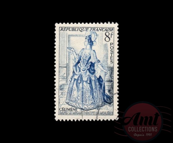 1953 - 8f - Théâtre français - France Oblitéré