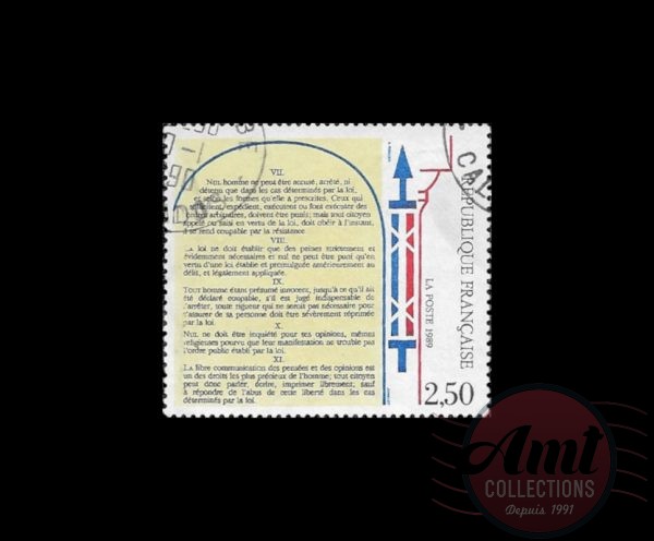 1989 - 2f.50 - Bicentenaire de la Déclaration des Droits de l'Homme et du Citoyen - France Oblitéré