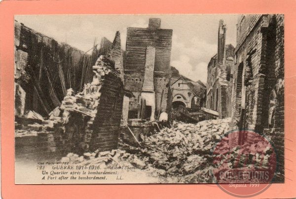 dept 80 - 722 - ALBERT - GUERRE 1914-1916 - Un Quartier après le bombardement