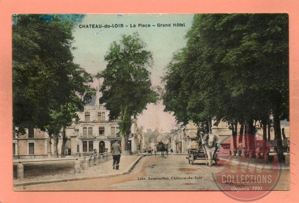 dept 72 - CHATEAU-DU-LOIR - La  Place - Grand Hôtel