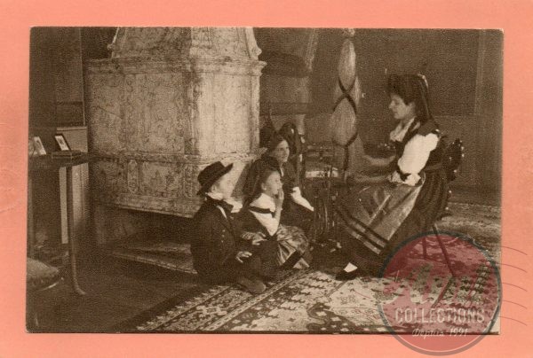 ALSACE - 237 - En Alsace Reconquise - La Petite famille écoute avec admiration l'histoire des héros français