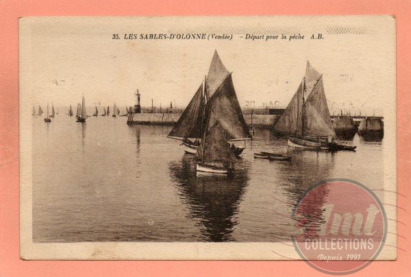 dept 85 - 35 - LES SABLES D'OLONNE - Départ pour la pêche