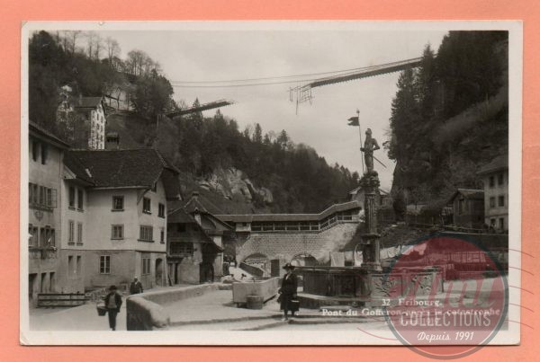 SUISSE - 32 - FRIBOURG - Pont du Gotteron après la catastrophe du 9 mai 1919