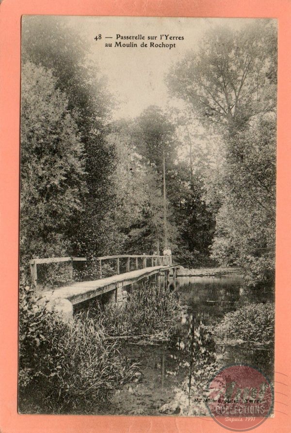 dept 91 - 48 - BRUNOY - Passerelle sur l'Yerres au Moulin de Rochopt