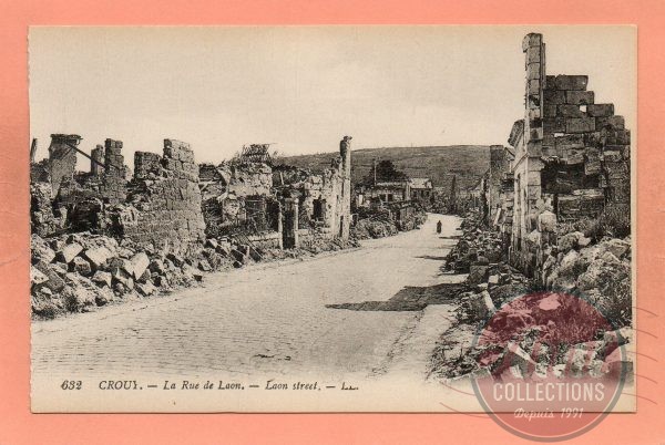 dept 02 - 632 - CROUY - La Rue de Laon