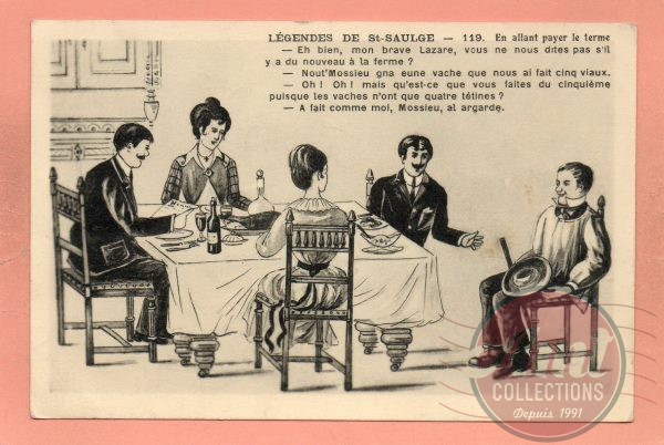 dept 58 - 119 - SAINT-SAULGE - Légendes de Saint-Saulge - En allant payer le terme  ...
