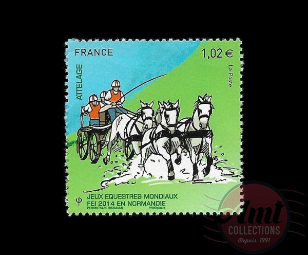 Timbre-France Neuf- 415-2014-Sport. Jeux équestres mondiaux 2014 en France