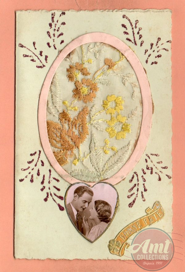 Carte Brodée - Bonne Fête - (13)
