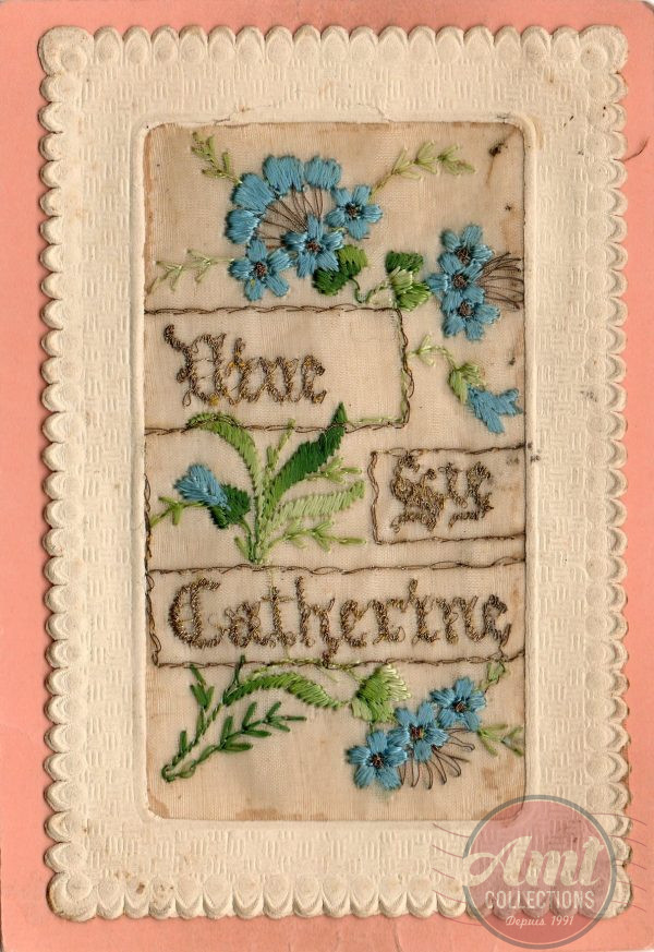 Carte Brodée - Bonne Fête - (15) - Sainte-Catherine